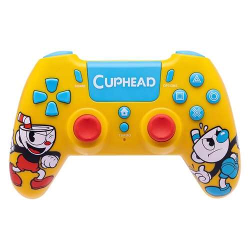 Gamepad Qubick ACP40224 PLAYSTATION 4 Cuphead Yellow - 8022253012199