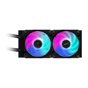 GIGABYTE AORUS WATERFORCE II 240 AIO Liquid CPU Cooler - 2 ventole ARGB da 120 mm, meccanismo di bloccaggio a scorrimento, DAISY-CHAIN, compatibile con Intel LGA 1700 e AMD AM5 - E_0005_82915