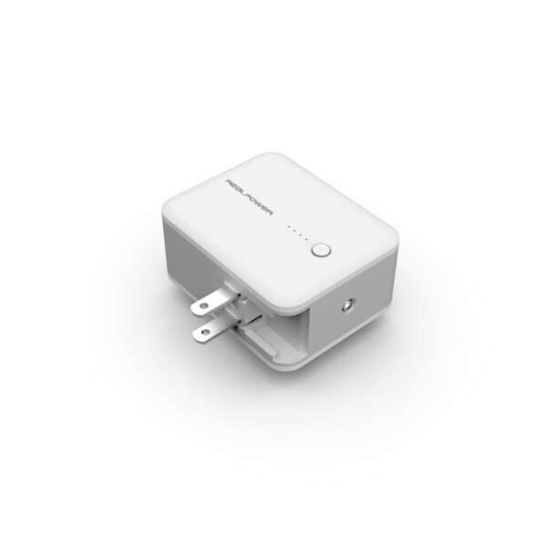 RealPower TA-3000 3000 mAh Bianco (TA-3000, 3000 mAh Traveladapter - Mobile battery and charger w. travel adapter EU/UK/US ) - E_0009_B6877692