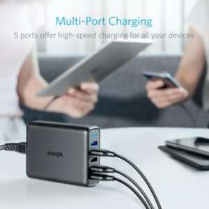 Anker PowerPort Speed 5 Interno Nero caricabatterie per cellulari e PDA - E_0016_A601-4FM