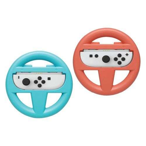 Volante simulatore guida Qubick VOS20001 SWITCH 2 Dual Wheel for Joy C - 8022253014131