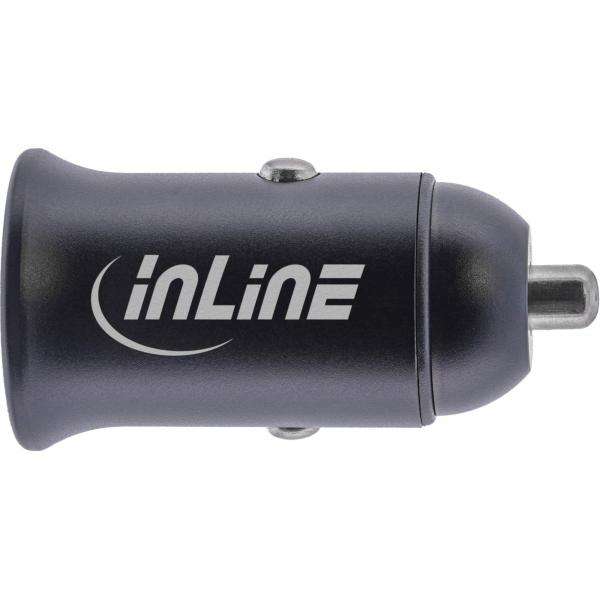 InLine Adattatore di alimentazione USB per auto Power Delivery, 2x USB-C, nero - E_0015_ 16692709000