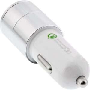 InLine Alimentatore USB da auto 3.0,12/24VDC a 5V DC/3A, USB-A + USB-C, bianco - E_0015_         5957945000