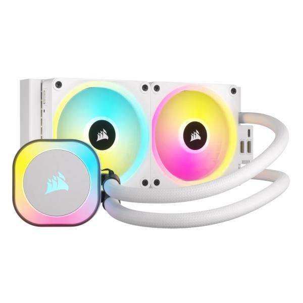 Cooler Corsair iCUE H100i RGB AIO White - Wasserkühlung CW-9061005-WW - E_0005_76319