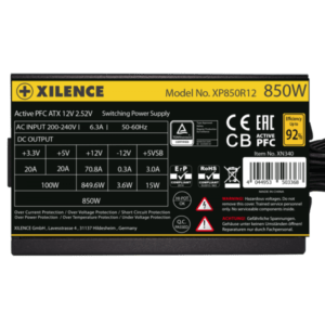 PC- Netzteil Xilence Gaming XP850R12 850W ATX 2.52 80+ Gold XN340 - E_0005_80863