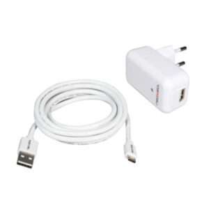 Neoxeo X250A25015 Caricabatterie per dispositivi mobili Smartphone, Tablet Bianco AC Interno (NEOXEO CHARGER KIT AC KIT FOR SMARTPHONES 2.1 AMP) - E_0009_B1580998
