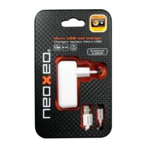 Neoxeo X250A25015 Caricabatterie per dispositivi mobili Smartphone, Tablet Bianco AC Interno (NEOXEO CHARGER KIT AC KIT FOR SMARTPHONES 2.1 AMP) - E_0009_B1580998