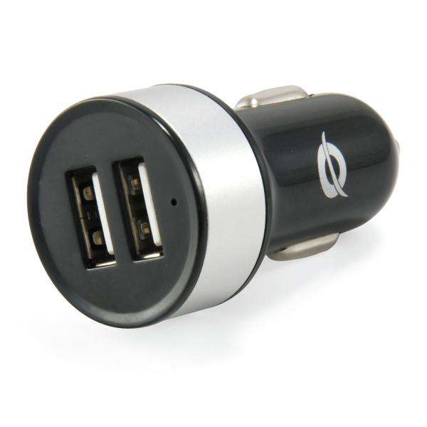 Conceptronic CUSBCAR2A Caricabatterie per dispositivi mobili Tablet Argento Accendisigari Auto (USB Car - Warranty: 12M) - E_0009_B1666683