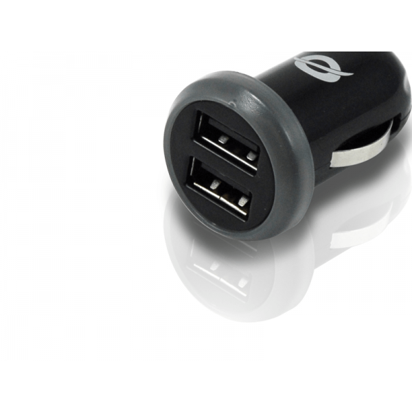 Conceptronic CUSBCAR2A Caricabatterie per dispositivi mobili Tablet Argento Accendisigari Auto (USB Car - Warranty: 12M) - E_0009_B1666683