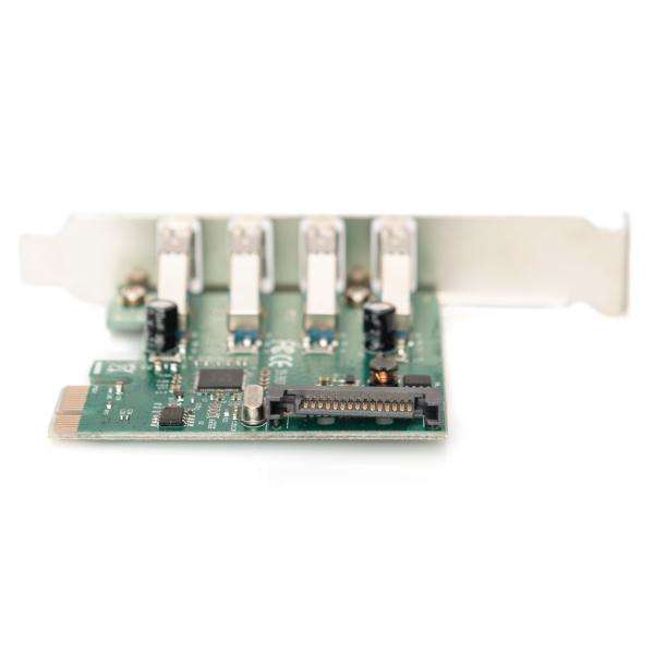 Digitus scheda 4 Porte USB 3.0 PCI Express (USB 3.0 PCI EXPRESS ADD-ON CARD - 4 PORTS A/F EXTERNAL VL805 IN) - E_0009_B42669819