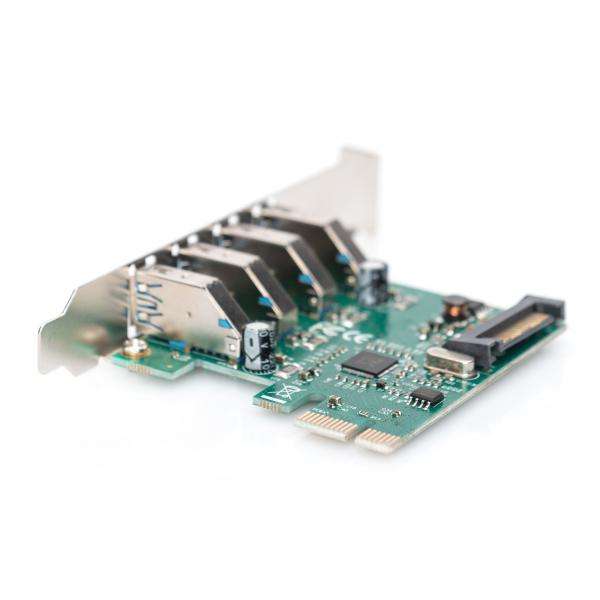 Digitus scheda 4 Porte USB 3.0 PCI Express (USB 3.0 PCI EXPRESS ADD-ON CARD - 4 PORTS A/F EXTERNAL VL805 IN) - E_0009_B42669819