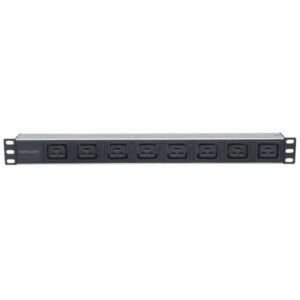 Intellinet 163613 unitÃ  di distribuzione dell'energia [PDU] 8 presa[e] AC 1U Nero, Argento (19 1U Rackmount 8-Output C19 - Power Distribution Unit [PDU] - Warranty: 12M) - E_0009_B43253860