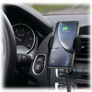 ALOGIC QC10RCMBK supporto per personal communication Supporto attivo Telefono cellulare/smartphone Nero (ALOGIC RAPID AIR VENT MOUNT - WIRELESS CHARGER WITH QI TECHNOL) - E_0009_B43489715