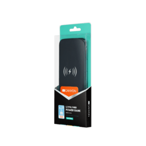 Canyon CNS-TPBW8B batteria portatile Polimeri di litio [LiPo] 8000 mAh Carica wireless Nero (Canyon Li-Pol 8000mAh wireless charging BLACK) - E_0009_B43492624