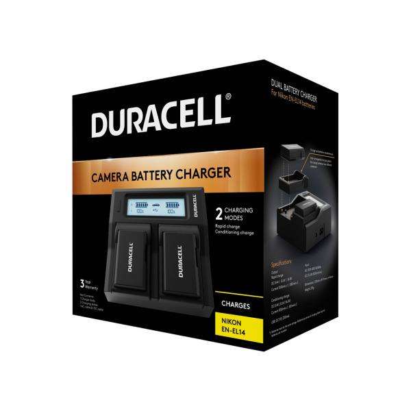 Duracell DRN6112 carica batterie (Duracell LED Dual DSLR Battery Charger) - E_0009_B43613082