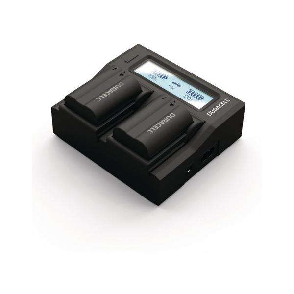 Duracell DRN6113 carica batterie (Duracell LED Dual DSLR Battery Charger) - E_0009_B43613083