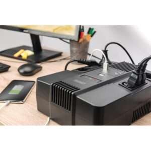 Digitus All-in-One USV, 800 VA/480 W, LED (ALLINONE UPS 800VA/480W LED 12V - 9AH 4XCEE 7/7 3XIEC C13 USB RJ45) - E_0009_B43628388