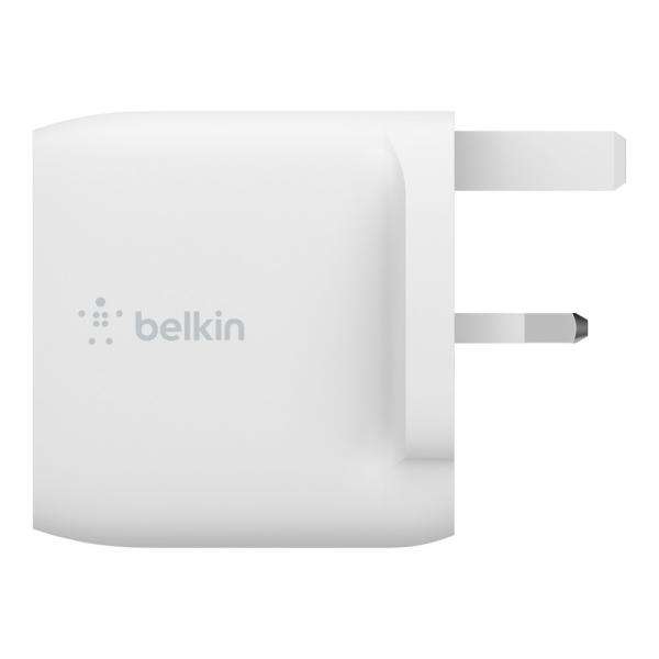 Belkin WCD001MY1MWH Caricabatterie per dispositivi mobili Universale Bianco AC Interno (DUAL USBA WALLCHRG/USBA/LIGHTNG WHT) - E_0009_B44340256