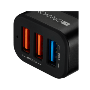 Canyon CNE-CCA07B Caricabatterie per dispositivi mobili Universale Nero Accendisigari Auto (Canyon Power Adaptor [In-car] 3 USB Port) - E_0009_B44401769