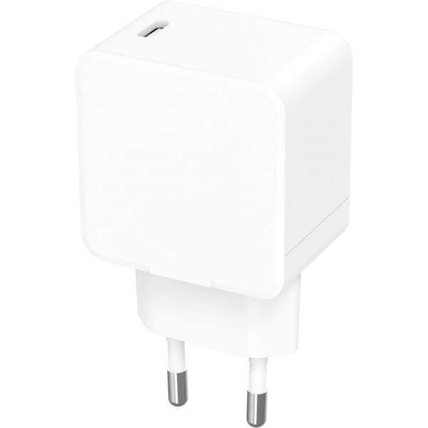 CoreParts MBXUSB-AC0005 Caricabatterie per dispositivi mobili Universale Bianco AC Ricarica rapida Interno (USB-C Power Charger - 20W 5V-12V/1.6A-3A Output: - USB-C female PD QC3.0 Input: 110-230V EU - E_0009_B45391606