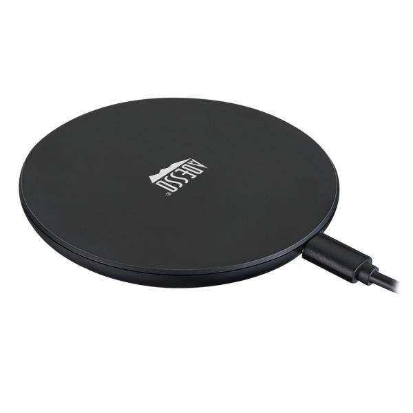 Adesso AUH-1010 Caricabatterie per dispositivi mobili Universale Nero USB Carica wireless Ricarica rapida Interno (10W MAX QI-CERTIFIED WIRELESS - CHARGER AUH-1010) - E_0009_B45841236