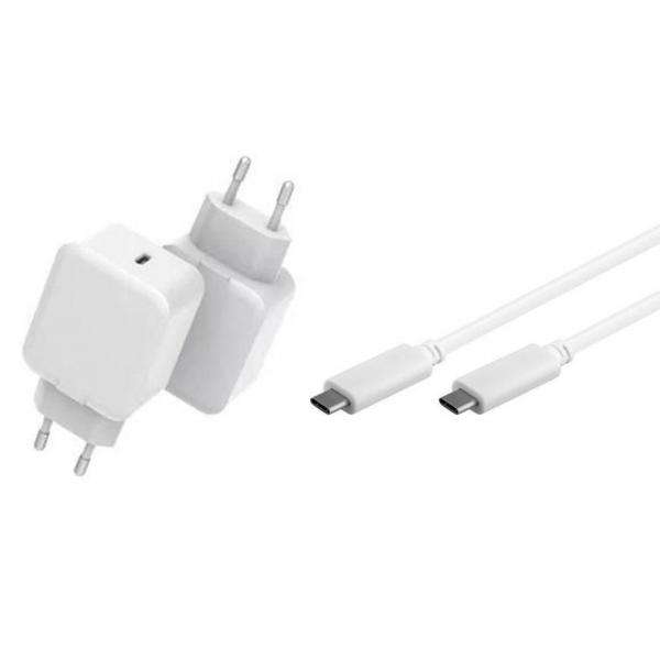 CoreParts MBXUSB-AC0013 Caricabatterie per dispositivi mobili Universale Bianco AC Ricarica rapida Interno (USB-C Charger with 1meter - USB-C Cable 20W - 5V-12V/1.5A-3A Output: USB-C PD QC3.0, Input: - E_0009_B45942460