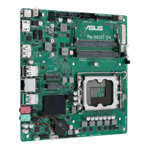 ASUS Pro H610T D4-CSM Intel H610 LGA 1700 mini ITX (ASUS Pro H610T D4-CSM - Motherboard - Thin mini ITX - LGA1700 Socket - H610 Chipset - USB 3.2 Gen 1, USB 3.2 Gen 2 - Gigabit LAN - onboard graphics - E_0009_B46254247
