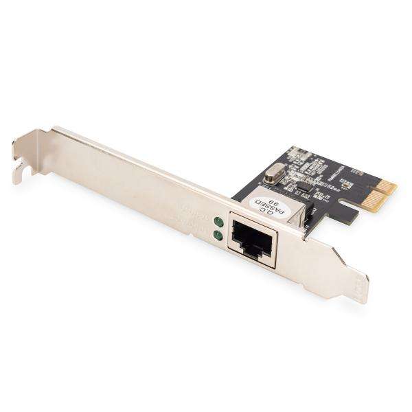 Digitus Scheda di rete express PCI ethernet Gigabit (GIGABIT ETHERNET PCIE CARD - 32BIT LOW-PROFILE RTL8111H) - E_0009_B46256602