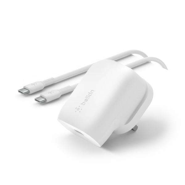 Belkin BOOST↑CHARGE Universale Bianco AC Interno (30W USB-C W CHARGER W 1M C-C CABLE) - E_0009_B46469966