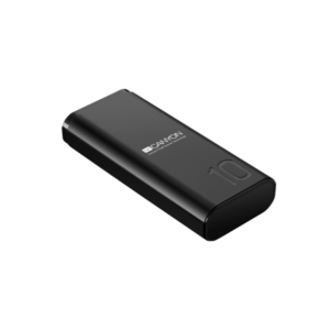 Canyon CNE-CPB010B batteria portatile Polimeri di litio [LiPo] 10000 mAh Nero (CANYON 10000 mAh SmartIC Micro+Type-C inputs 1*2A Output BLK) - E_0009_B46956250
