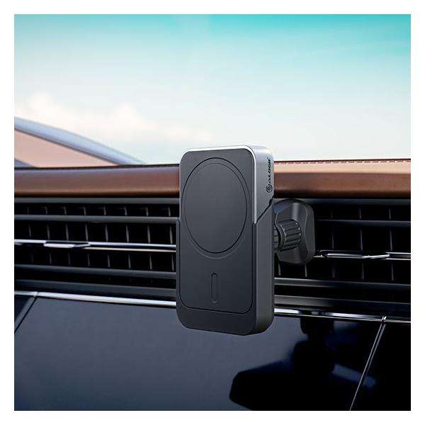 ALOGIC MSCCM Caricabatterie per dispositivi mobili Smartphone Nero USB Carica wireless Ricarica rapida Auto (MAGSAFE CHARGER WITH CAR MOUNT - ) - E_0009_B47144594
