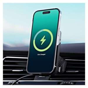 ALOGIC MSCCM Caricabatterie per dispositivi mobili Smartphone Nero USB Carica wireless Ricarica rapida Auto (MAGSAFE CHARGER WITH CAR MOUNT - ) - E_0009_B47144594