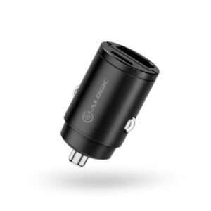 ALOGIC CRCA30 Caricabatterie per dispositivi mobili Cuffie, Auricolare, Smartphone, Orologio intelligente, Tablet Nero Accendisigari Ricarica rapida Auto (30W CAR CHARGER USB-C USB-A - FAST CHARGING) - E_0009_B47390100