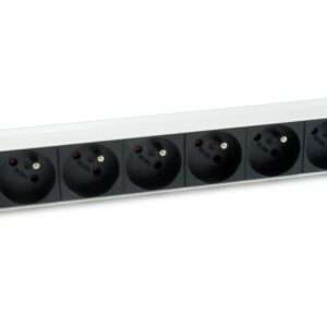 Equip 333313 unitÃ  di distribuzione dell'energia [PDU] 8 presa[e] AC 1U Nero, Argento (Equip 333313 8-Outlet French Power Distribution Unit; Aluminum Shell. [2Years warranty]) - E_0009_B47539824