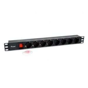 Equip 333286 unitÃ  di distribuzione dell'energia [PDU] 8 presa[e] AC 1U Nero (8-Outlet German Power - Distribution Unit With Iec - C14 Plug - Warranty: 12M) - E_0009_B47539884