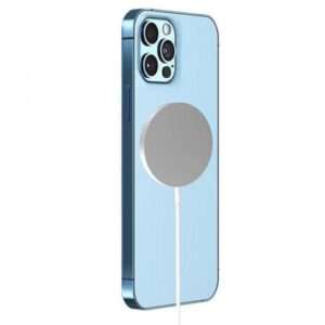 eSTUFF ES638102 Caricabatterie per dispositivi mobili Smartphone Alluminio, Bianco AC Carica wireless Ricarica rapida Interno (Magnetic Wireless Charger - with USB-C Plug. Charges up - to 15W. Use wi - E_0009_B47543266