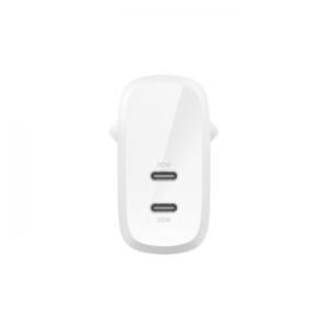 Belkin CARICABATTERIE DA PARETE DUAL 30W PORTA USB-C (Belkin BOOST CHARGE str?mforsyningsada) - E_0009_B47544584