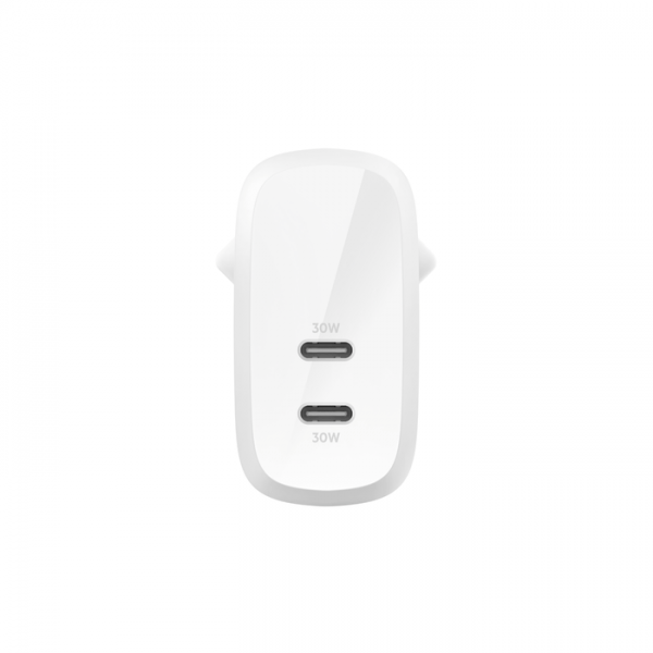 Belkin CARICABATTERIE DA PARETE DUAL 30W PORTA USB-C (Belkin BOOST CHARGE str?mforsyningsada) - E_0009_B47544584