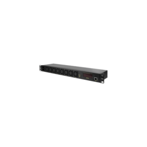 LogiLink PDU8P01 unitÃ  di distribuzione dell'energia [PDU] 8 presa[e] AC 1U Nero (19 IP-switchable PDU 8 x - IEC320 C13, with remote - access - Warranty: 12M) - E_0009_B47796453