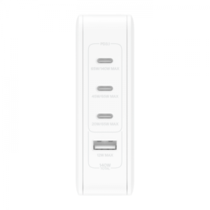 Belkin ALIMENTATORE 140W 4-PORTE USB CON UK,EU,US PLUG (BOOST CHARGE 140W USB GAN - 4-PORTS WALL CHARGER WITH UK EU) - E_0009_B47800442