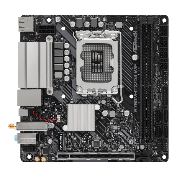 Asrock B760M-ITX/D4 WiFi Intel B760 LGA 1700 mini ITX (ASRock Mainboard B760M-ITX/D4 WIFI B760 - Mini-ITX - Socket) - E_0009_B48658148