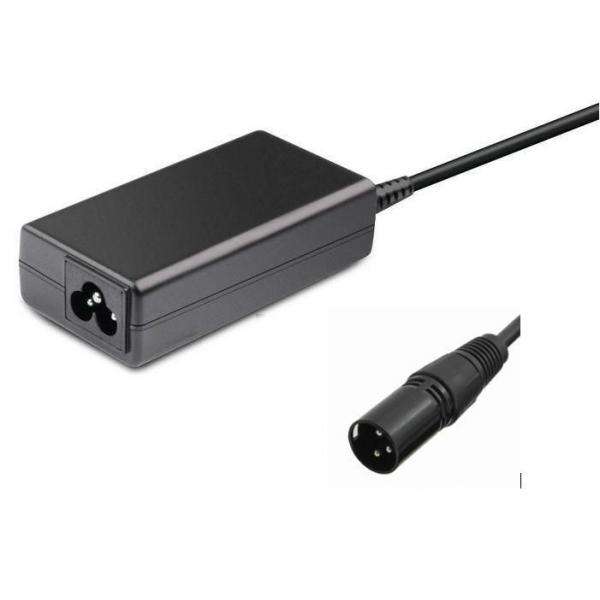 CoreParts MBXEBIKE-AC0002 adattatore e invertitore Interno/esterno Nero (Power Adapter for eBike - 84W 42V 2A with Cannon plug, - Including EU Power Cord - Warranty: 36M) - E_0009_B48691496