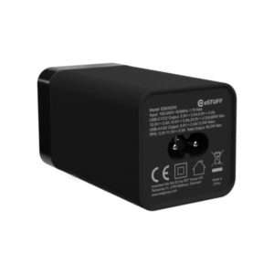 eSTUFF ES635200 Caricabatterie per dispositivi mobili Computer portatile, Smartphone, Tablet, Universale Nero AC Interno (Multi charger PD65W 2C+2A - Warranty: 60M) - E_0009_B49102923