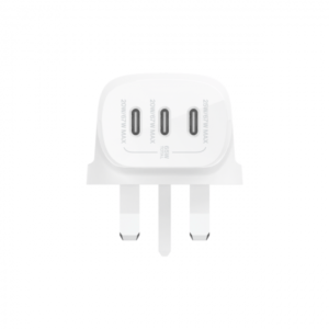 Belkin WCC002MYWH Caricabatterie per dispositivi mobili Universale Bianco AC Ricarica rapida Interno (3-PORT USB-C WALL CHARGER W PPS 67W) - E_0009_B49105583