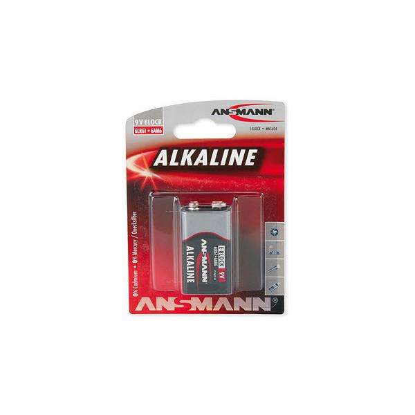 Ansmann Batterie alcaline 1X (1 Alkaline 9V block red-line - Warranty: 12M) - E_0009_B49118086