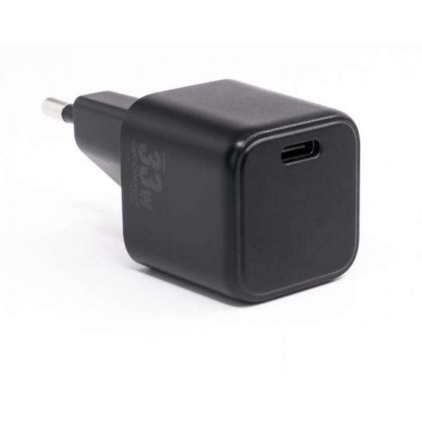 CoreParts MBXUSBC-AC0031 adattatore e invertitore Interno 33 W Nero (33W USB-C Nano Single Port - Charger, GaN Technology - 5V2A-20V1.5A USB PD Plug: USB-C EU Wall - Compatible with all brands of Tab - E_0009_B49126483