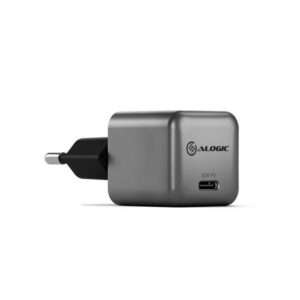 ALOGIC WCG1X30SGR-EU Caricabatterie per dispositivi mobili Telefono cellulare, Computer portatile, Smartphone, Tablet Nero, Grigio AC Ricarica rapida Interno (ALOGIC 1X30 RAPID POWER 30.0W - GAN CHAR - E_0009_B49538397