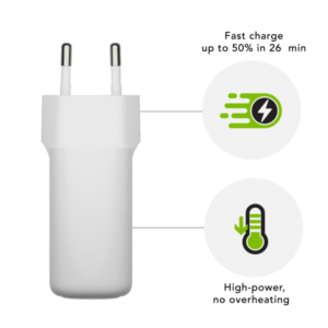 dbramante1928 CH45EUWH7112 Caricabatterie per dispositivi mobili Universale Bianco AC Interno (dbramante1928 re-charge - Alimentatore - 45 Watt - PD, QC [24 pin USB-C] - bianco - Europa) - E_0009_B49538770