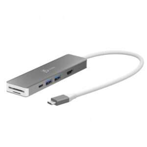 j5create JCD390-N replicatore di porte e docking station per laptop Cablato USB 3.2 Gen 2 [3.1 Gen 2] Type-C Argento, Bianco (4K60 ELITE USB-C 10GBPS - MULTI-ADAPTER) - E_0009_B49547595