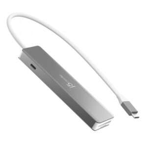 j5create JCD390-N replicatore di porte e docking station per laptop Cablato USB 3.2 Gen 2 [3.1 Gen 2] Type-C Argento, Bianco (4K60 ELITE USB-C 10GBPS - MULTI-ADAPTER) - E_0009_B49547595